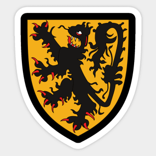 Flanders - Coat of Arms Sticker